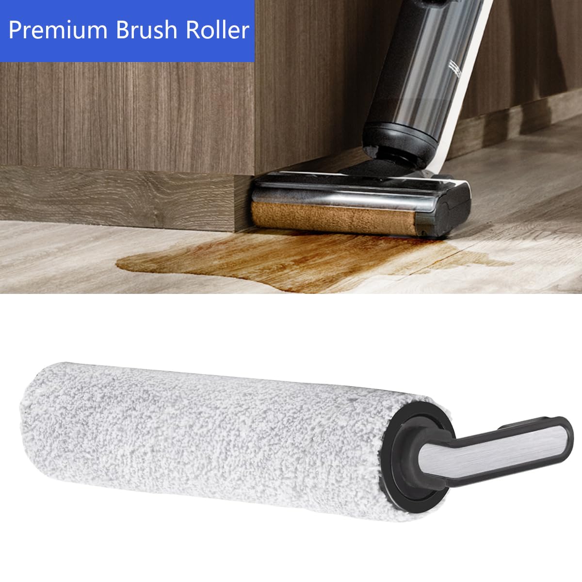 Kit De Rechange Pour Tineco Floor One S5 : 2 Brosses Rouleaux + 2 Filtres HEPA + Brosse De Nettoyage