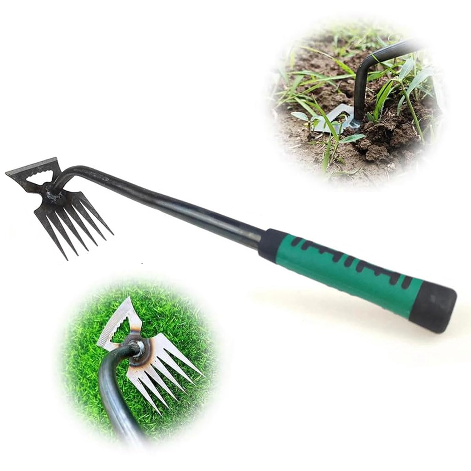 Upgraded Weed Puller Tool, 2024 New Weeding Artifact Uprooting Weeding Tool, Durable Manganese Steel Hand Weeder Pulling Tool, Manual Multifunctional Weeders Remover for Yard and Garden