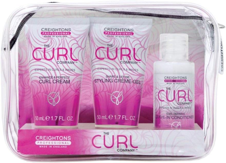 Gift & Sets by The Curl Company Curl Cream 50ml, Styling Creme Gel 50ml & Leave-In Conditioner 50ml