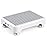 SOYO Mobility One Step Stool, Heavy Duty Indoor Outdoor Non-Slip Small Step Platform Assistive Device for Adult Elderly, Standing Support and Step Riser for Car, Bed, Door, Stair, Bathroom, White-Gray