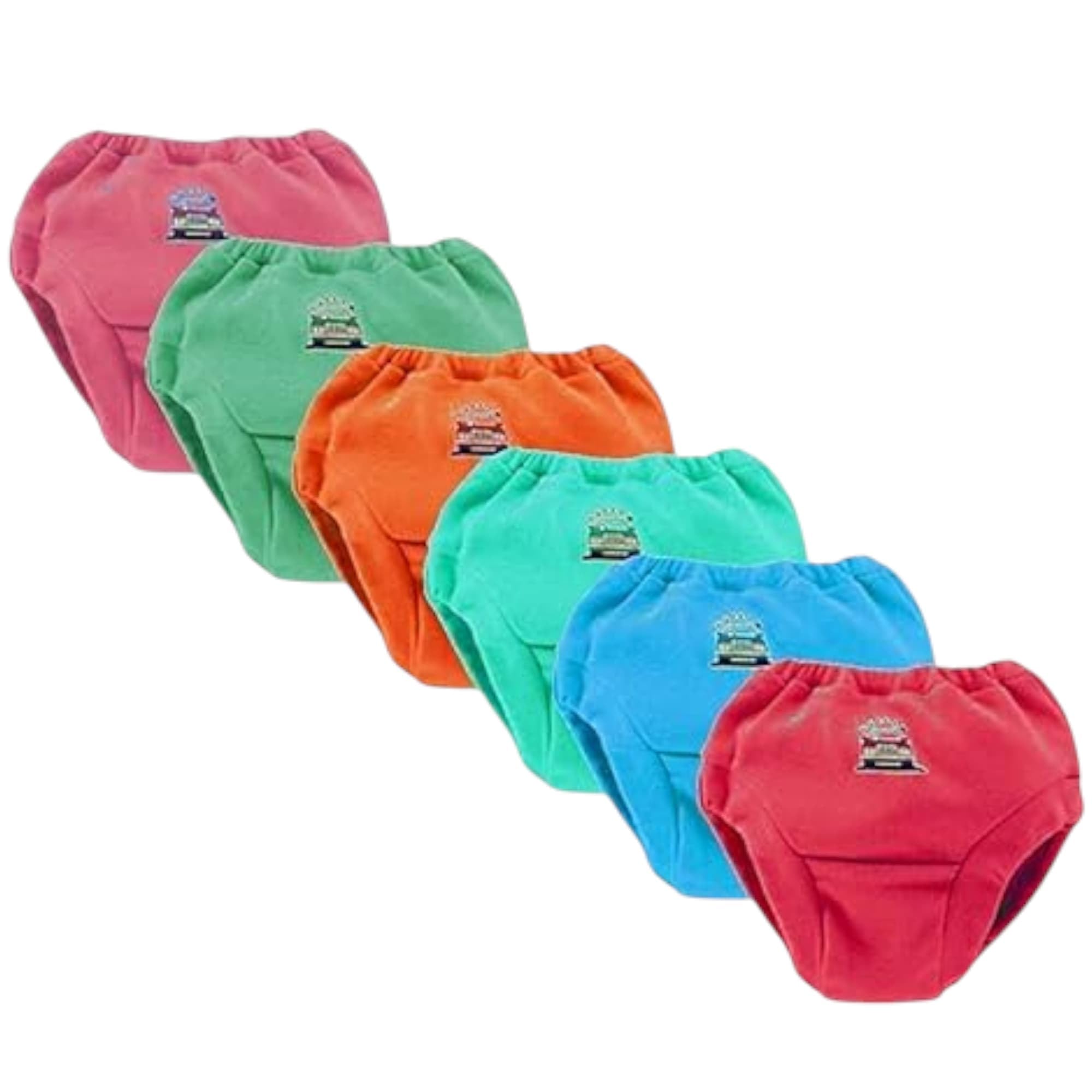 Baby Girls' Cotton Training Pants, Pack of 3,6 and 12Pastel Colours with Cute Designs (in, Age, 0, 6 Months, Regular, 3, Dark Multicolour) (in, Age, 0 Months, 6 Months, Regular, 3, Dark Multicolour) - Image 5 thumbnail