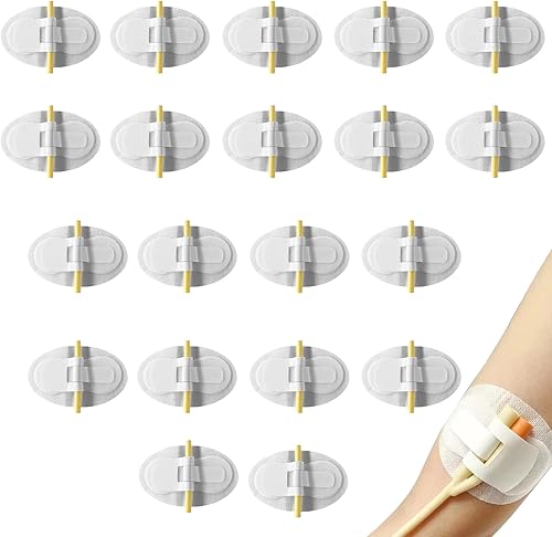 Dispositivo de estabilización de catéter, soporte de banda para piernas YIDM 20 piezas de soporte de tubo de catéter para catéter urinario, soporte