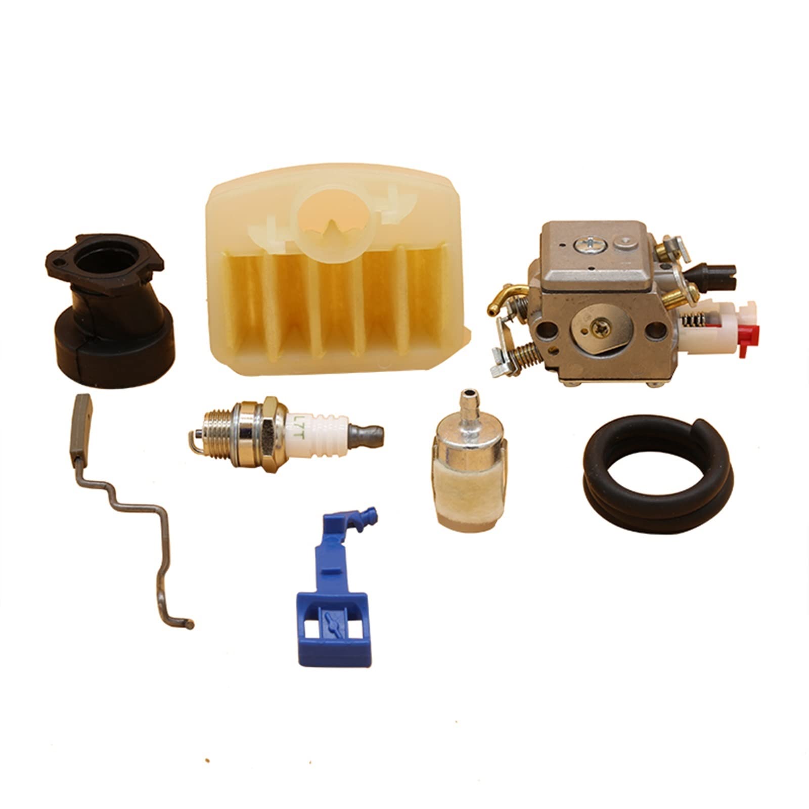 IWBR Filtro de Aire for carburador, Varilla de Acelerador de admisión, Manguera de Combustible Apta for Husqvarna 340 345 346XP 350, Piezas de Motor de Motosierra de jardín (Size : HUS345 42MM)