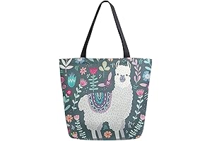  Llama Canvas Tote Bag | Features: