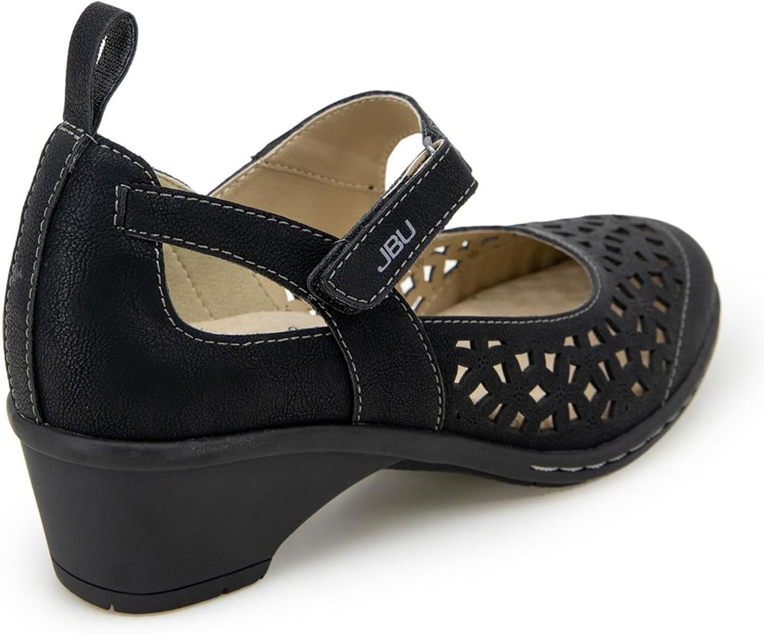 JBU Jolene Women's Comfort Casual Adjustable Ankle Strap Pump