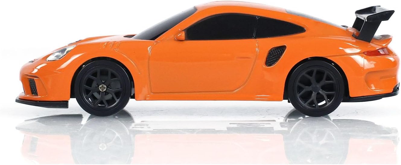 1:43 Ready to Run Race Car Gyro Drift Car 4WD Traffic Cones Mini Toy for Boys with a Gyro (Orange)