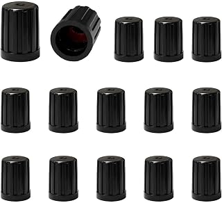 15 PCS Tire Valve Stem Caps, Plastic Wheel Valve Stem Airtight Covers with Rubber Rings, Leakproof Tire Stem Dust Cover Caps for SUV Bike Truck Motorcycle, Car Accessories (Style 2)
