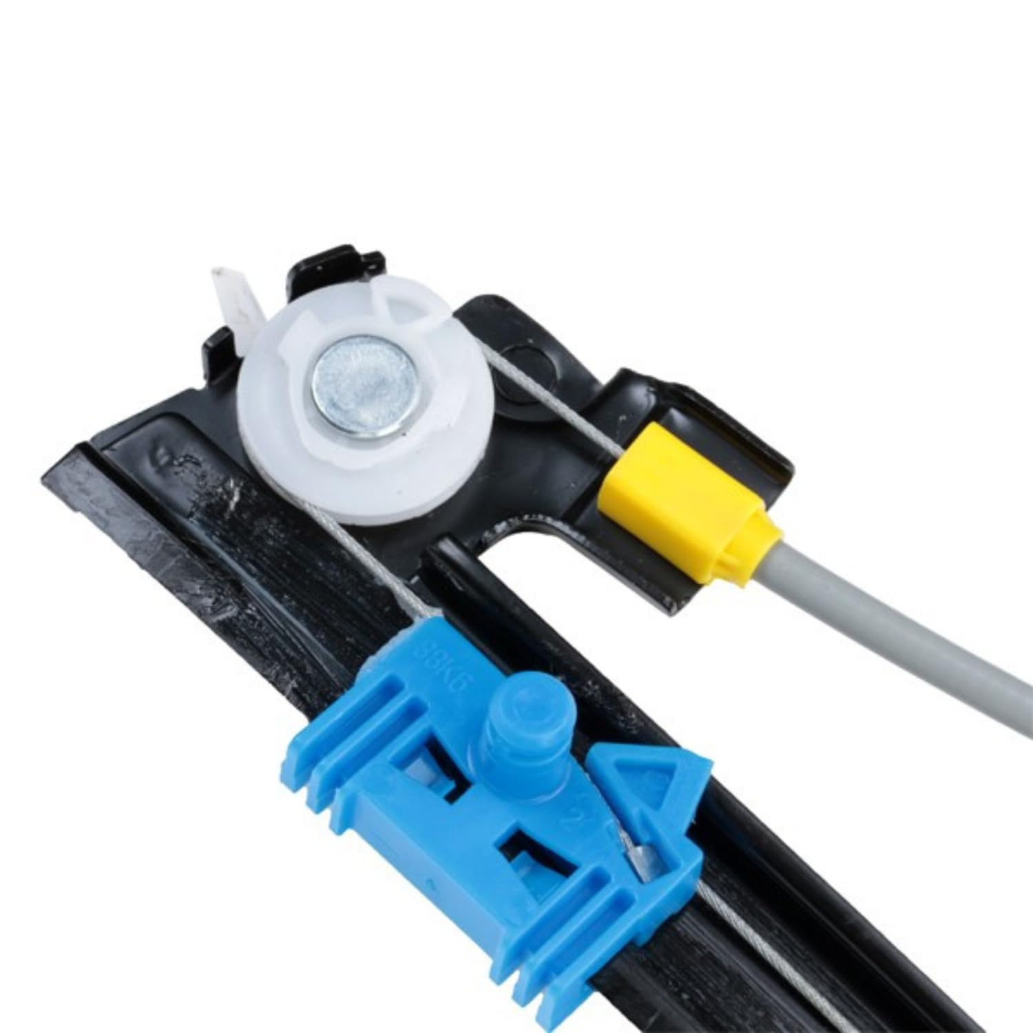 Autocraft Alzacristallo Anteriore Sinistro (Lato Conduttore) Meccanismo Elettrico con Puleggia SENZA MOTORE compatibile per Renault Espace 4 IV (2002-2015) 8200017893