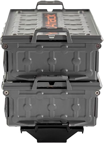 Miniatura 37 de YakAttack TracPak - Kit combinado negro - 2 cajas de almacenamiento apilables para kayak con base de montaje en pista de liberación rápida Sistema