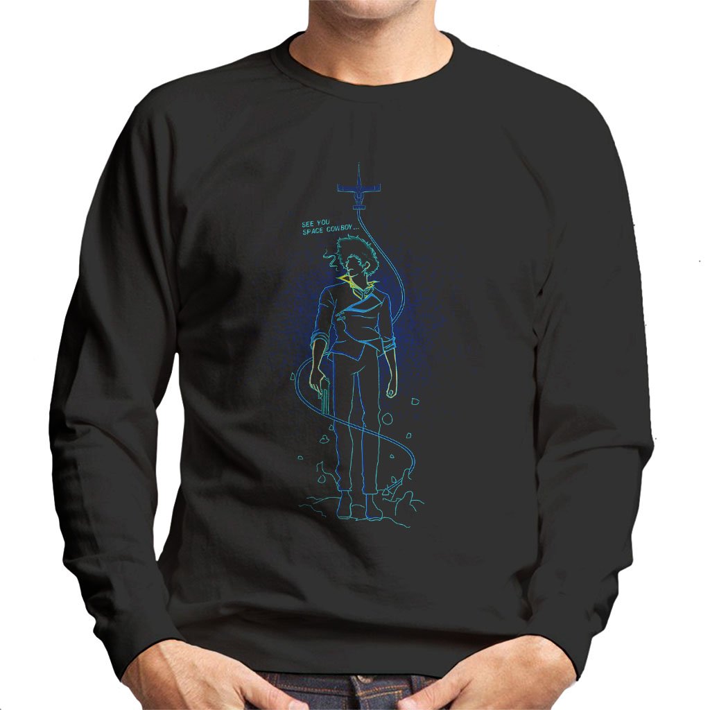 Cloud City 7 Men's Black Shadow Of Space Cowboy Bebop Sweatshirt