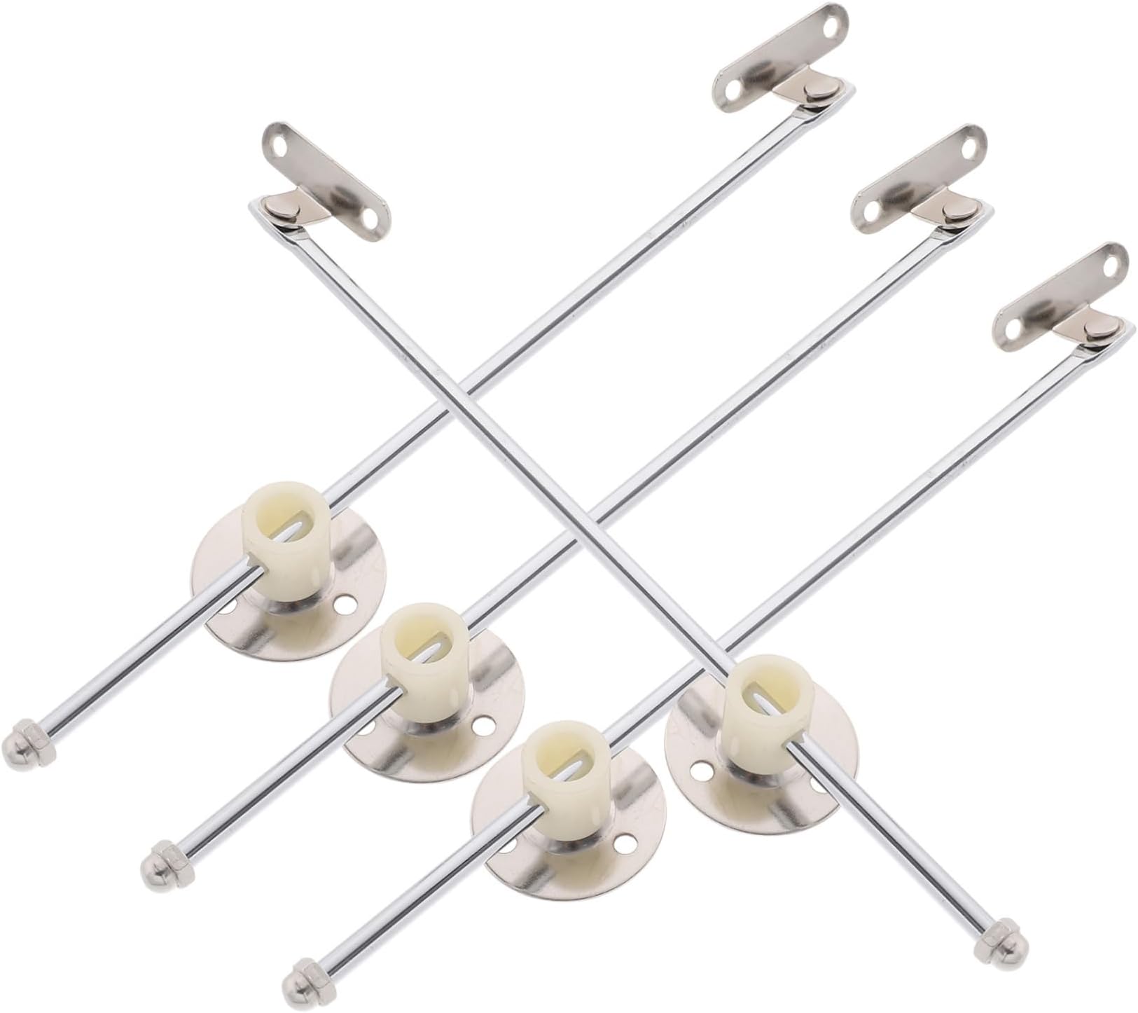 Uonlytech 4Pcs Hinge Support for Kitchen Cabinets Soft Close Drop Leaf Flap Stay Durable Lid Damper for Wardrobe Easy Installation for Horizontal Doors and Lids