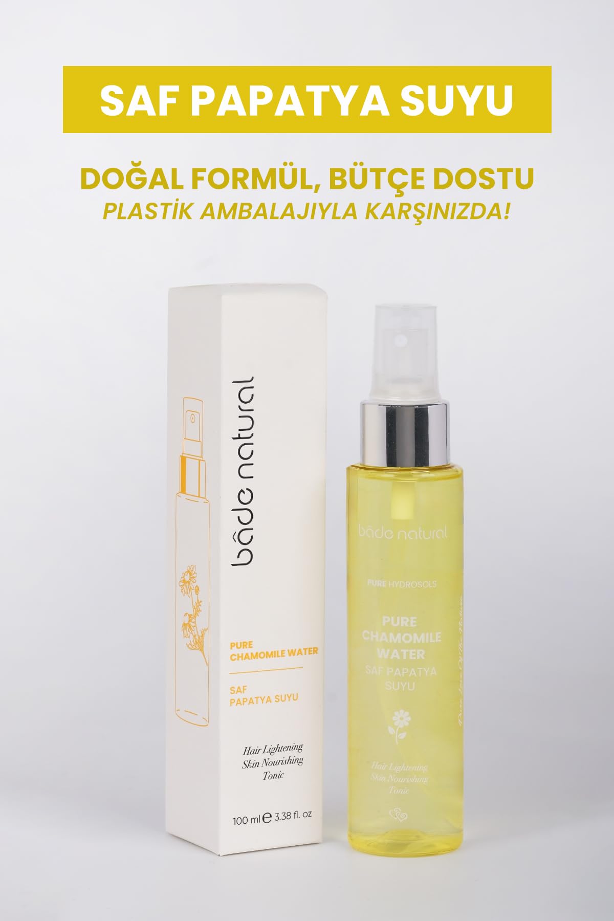 Papatya Suyu Saç Toniği%100 Doğal Ve Saf 100 ml