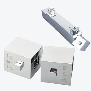 RANRAO 1 par de manijas de control termostático, perilla cuadrada de control de temperatura de ducha, manijas de control de agua cromadas, piezas de repuesto para barra de ducha, grifos mezcladores