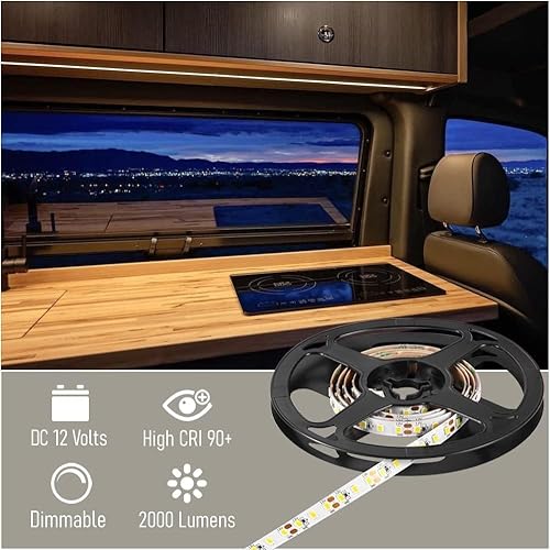 Miniatura 7 de Paquete de interruptor de atenuación y tira de luz LED (6500K)