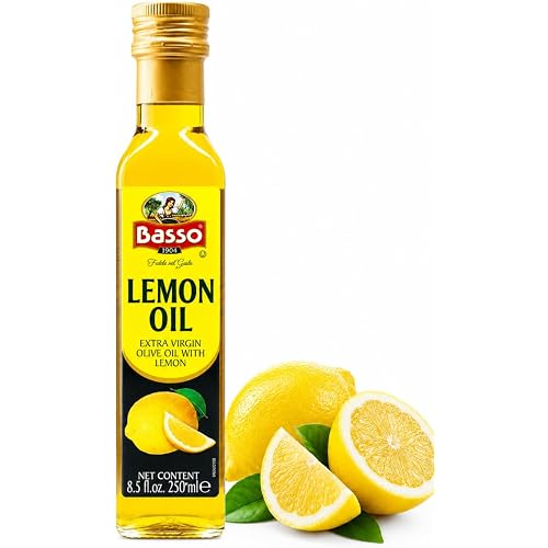BASSO 1904 - Lemon Oil, Infused Premium Extra Virgin Olive Oil, 8.5 Fl oz