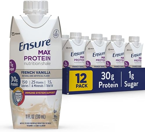 Miniatura 4 de Ensure Max Protein Nutrition - Batido de 11 onzas líquidas, 12 unidades & Max Protein Nutrition Shake, 11 onzas líquidas (paquete de 12) y batido de