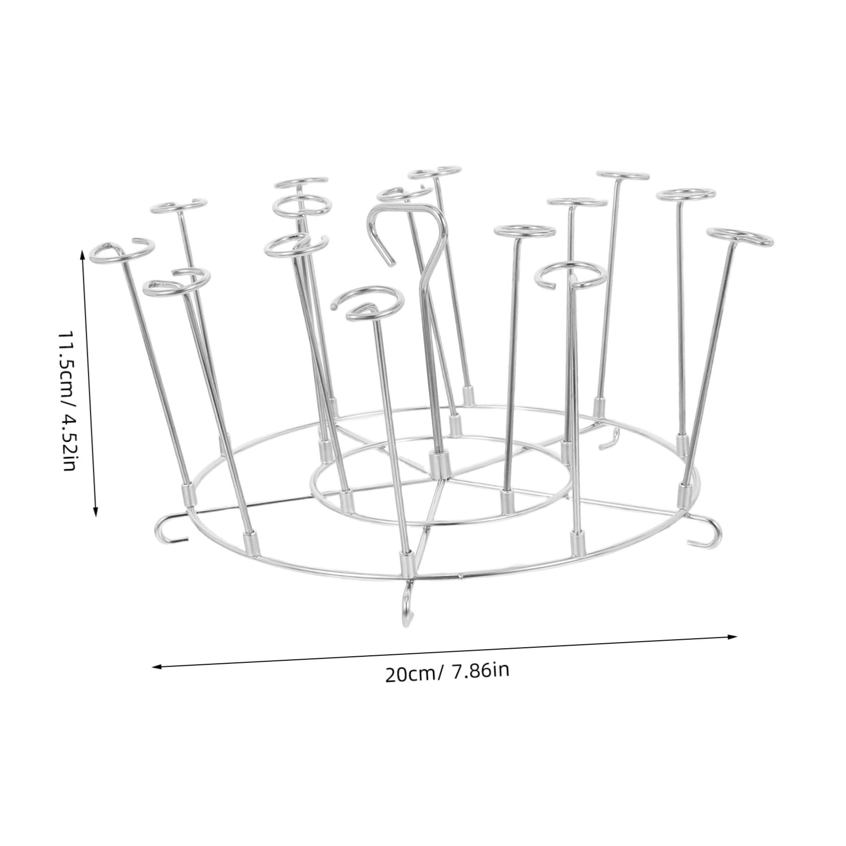 Balacoo Stainless Steel Air Fryer Skewer Rack Vertical Holder for Efficient Roasting Air Fryers Ovens for Home Bbq Cooking Durable Construction Skewer Capacity