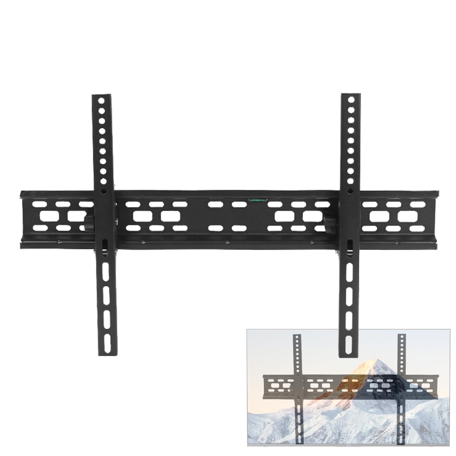 Supporto TV a Parete Supporto TV Con Sollevamento Monitor | Attacco Schermi Sottili per Curvo e Ideale per Hotel e Soggiorno