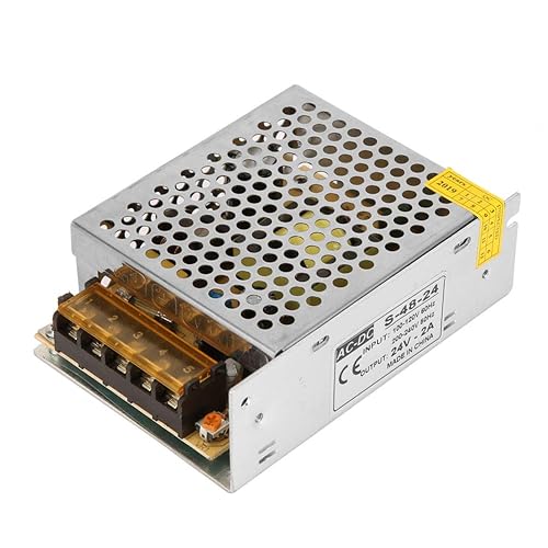 Miniatura 6 de Convertidor de voltaje de alimentación, fuente de alimentación 24v, 110V-220V AC 24V2A fuente de alimentación transformador controlador para CCTV,
