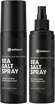 Esteem Sea Salt Spray for Men 200ml | Thickening & Volumizing Hair Texture Spray | Matte Finish, Natural Beach Look & Flexible Hold | Hydrating Daily Styler & Volumizing Base
