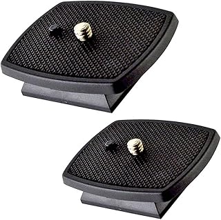 2Pcs Quick Release Plate Tripod Head Screw Adapter Mount Camera Tripod Quick Release Plate Plate Clamp Adapter Used to Connect The Camera to The Tripod Head