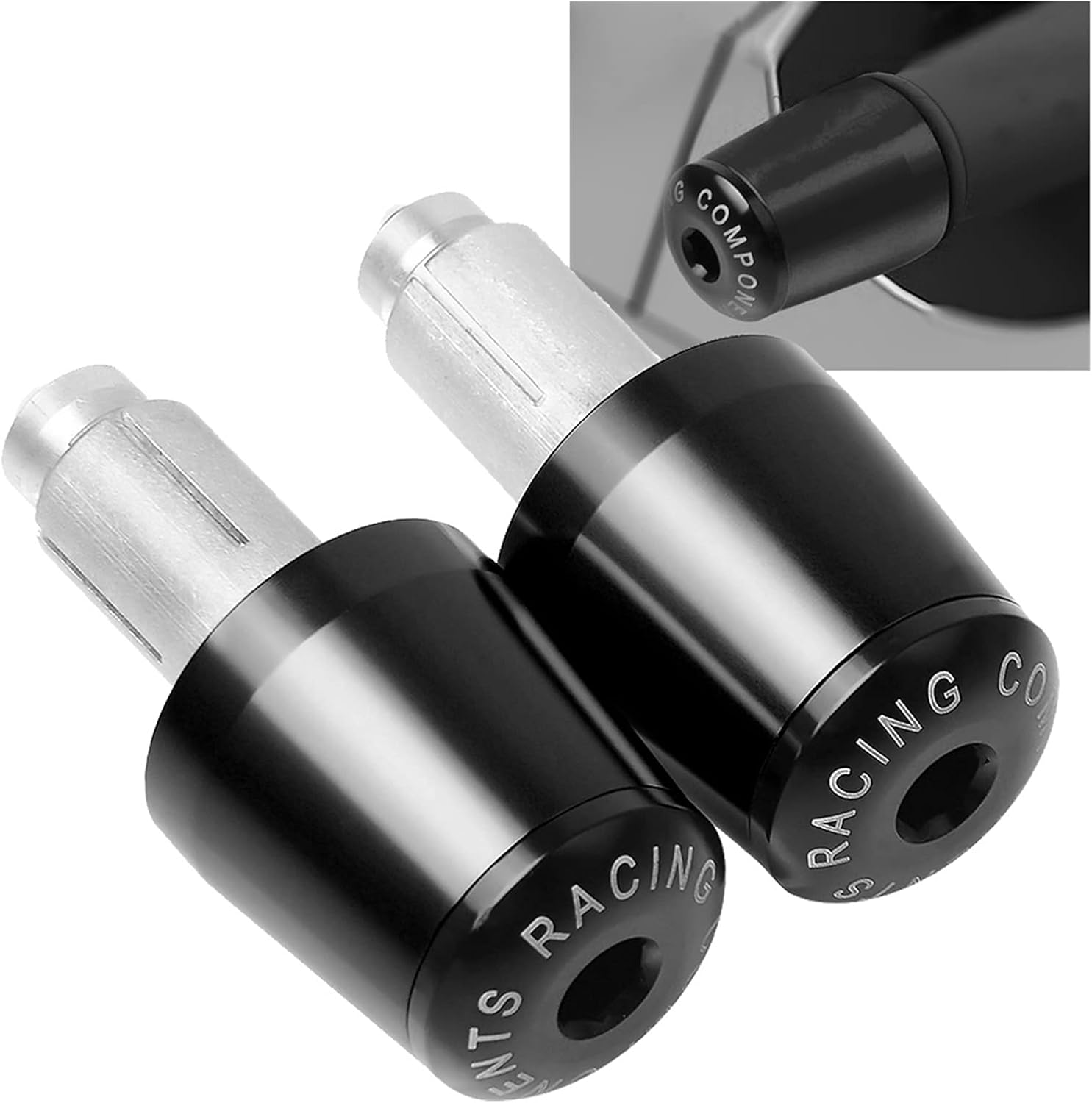 Motorcycle Handle Bar End Handlebar Grips Cap Compatible with Ya ma ha Hon Da CB650F CB1000R CBR 600f4i CB400 A Pri Lia