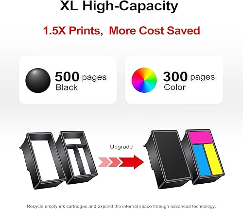 Miniatura 3 de Cartucho de tinta negro compatible 245XL Reemplazo para Canon 245 PG245 XL PG245XL (Negro, paquete de 2) para impresoras Pixma MX490 TR4520 TS3322