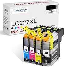 Multipack of 4 Ink Cartridges Compatible with Brother LC227XL LC225XL Printers for Brother DCP-J4120DW MFC-J4420DW MFC-J4620DW MFC-J4625DW Printers