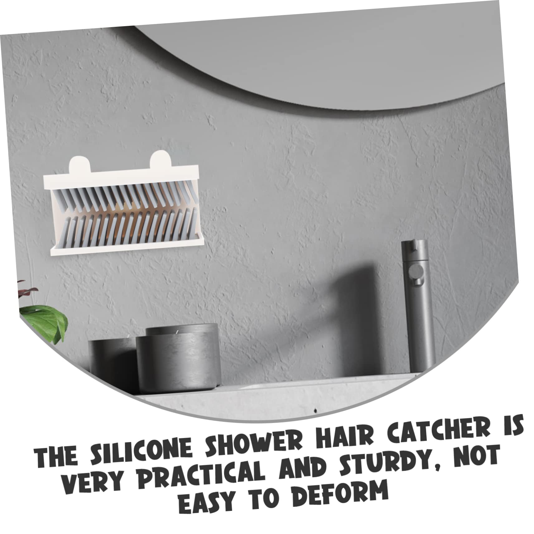 Uonlytech 5pezzi Doccia Silicone Montato Raccoglitore Per Per Design Orecchie Facile Installare e Resistente Draining