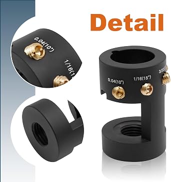 Tungsten Electrode Sharpener Grinder Head ALUMINUM TIG Welding Tool Tungsten Sharpener with Angles Offsets&14 Holes, 5 Double Diamond Wheels 25mm, 2 Connecting Rods&Little Bone