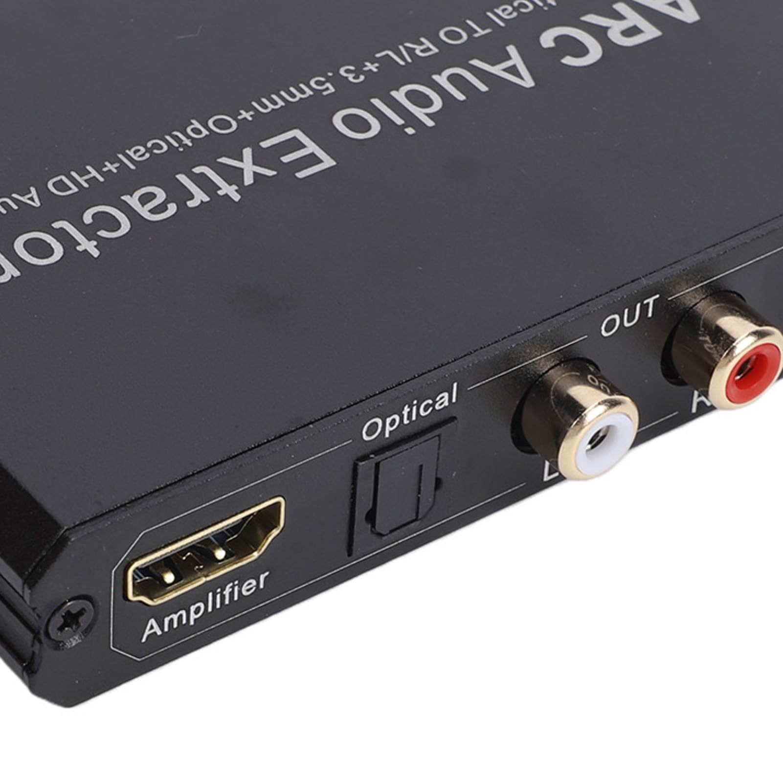 Cryfokt Extractor de EARC, 24 Bits 192 KHz 7.1 5.1 2.0 Canales ARC Convertidor, Adaptador de óptico con Carcasa de Aleación de Aluminio para Cine en Casa HDTV Barra de Sonido Amplificador de Altavoz