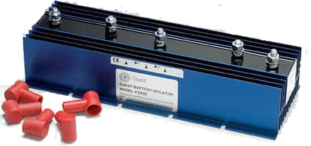 Guest 2432 Marine Battery Isolator (12/24-Volt, 120 Amps, 3 Batteries / 2 Alternators)