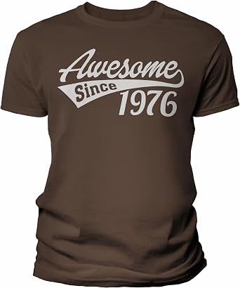 ShirtInvaders Awesome Since 1976-50th Birthday Gift T-Shirt for Men