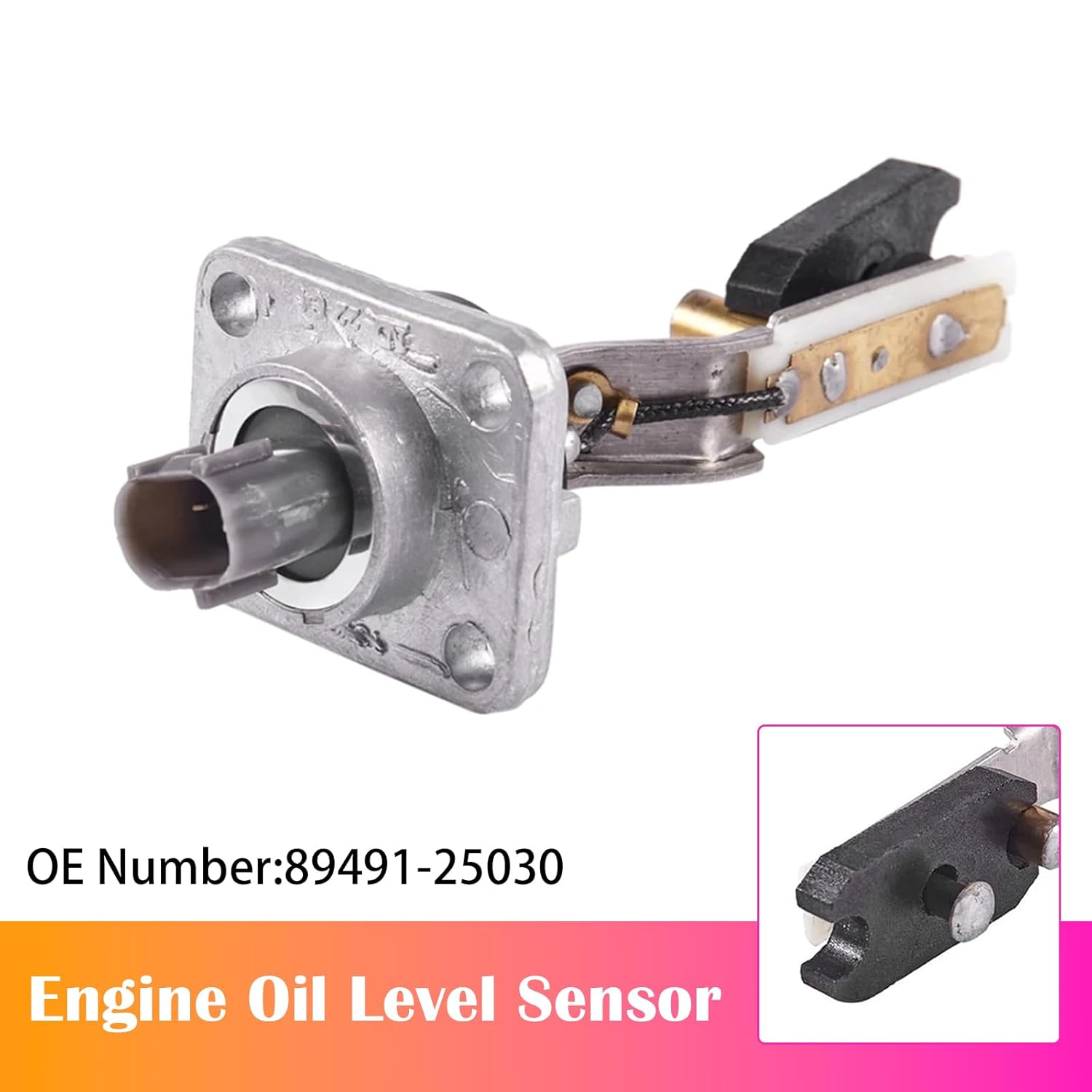 Areyourshop 89491-25030 2pins Engine Oil Level Sensor for Toyota Hiace with 2TRFE Engine