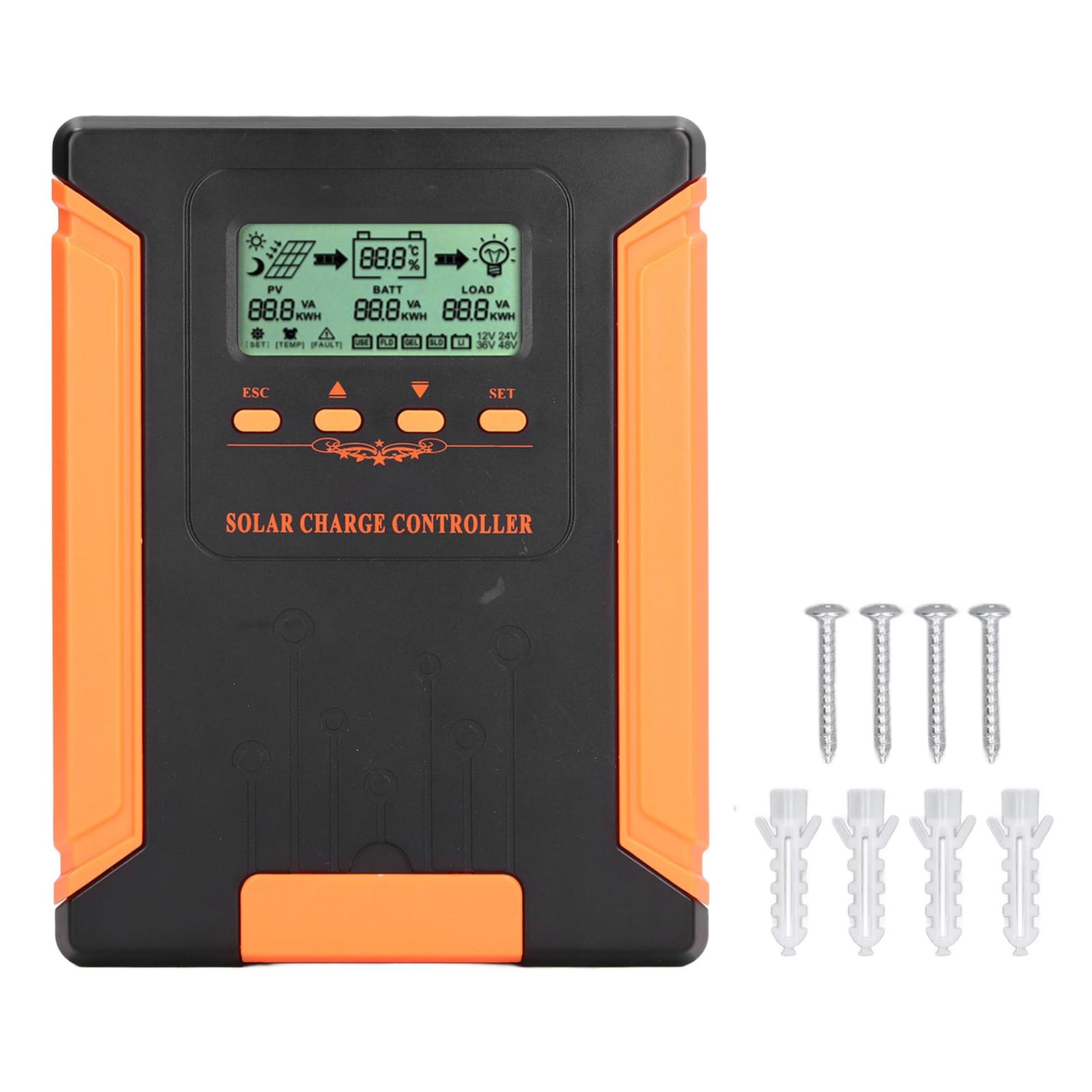 AUNMAS Regulator ładowania Słonecznego MPPT, 180V Wejście 20A, for (60A)