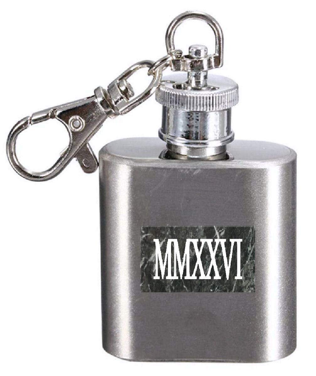Flasque porte-clés 28,3 g 2026 Birthday Year pour vos festivals et sorties
