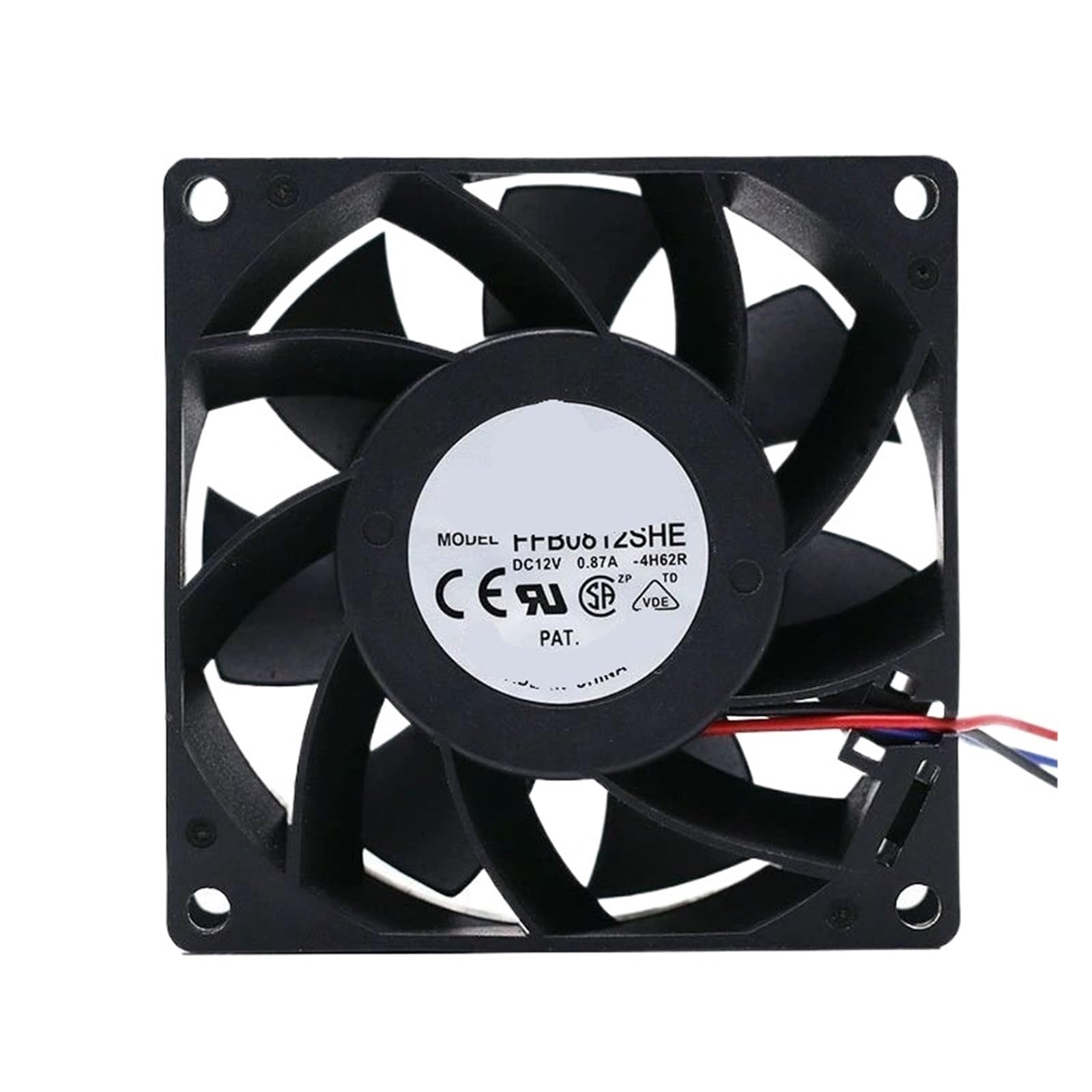 Ventilateur de refroidissement 3 fils DC 12V 0.87A 80x80x30mm