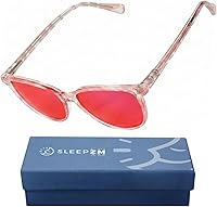 Vista 19 de 100% Blue Light Blocking Glasses - Better Sleep Anti Eye Strain Protection - Computer Gaming Women Men