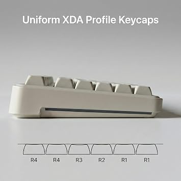 120 Keys PBT Dye Sublimation Keycaps, White Minimalist Milk Style Keycap Set, XDA Profile Custom Keycaps for Mechanical Keyboard 60% 65% 75% 100% Cherry MX Switches