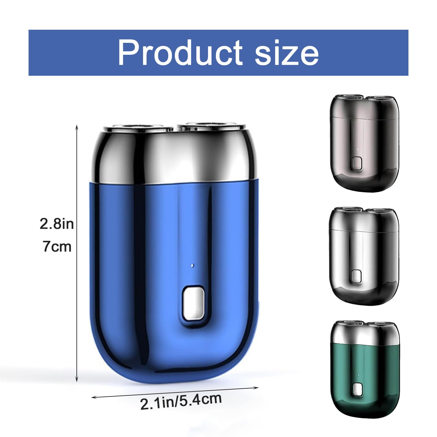 Amazon.co.jp: 2025年新モデル ダブルヘッド電動シェーバー、ポケット