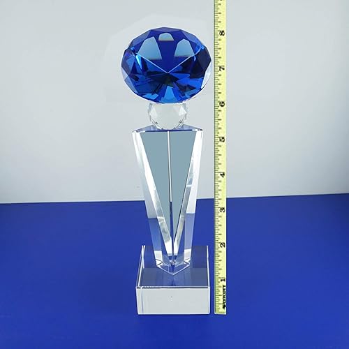 Miniatura 7 de Trofeo óptico del grabado láser personalizado Reconocimiento Realidad del trofeo de los premios del trofeo del diamante del cristal