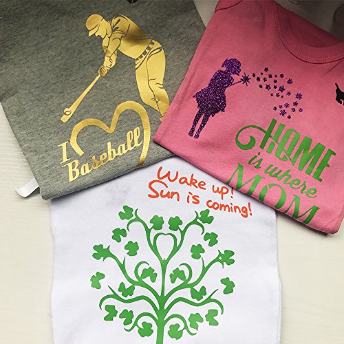 Heat Transfer Vinyl 12"X40" Iron On Light Green Htv For Craft Decoration(2 Sheets,12 Inch By 20 Inch/Sheet) #TOP5