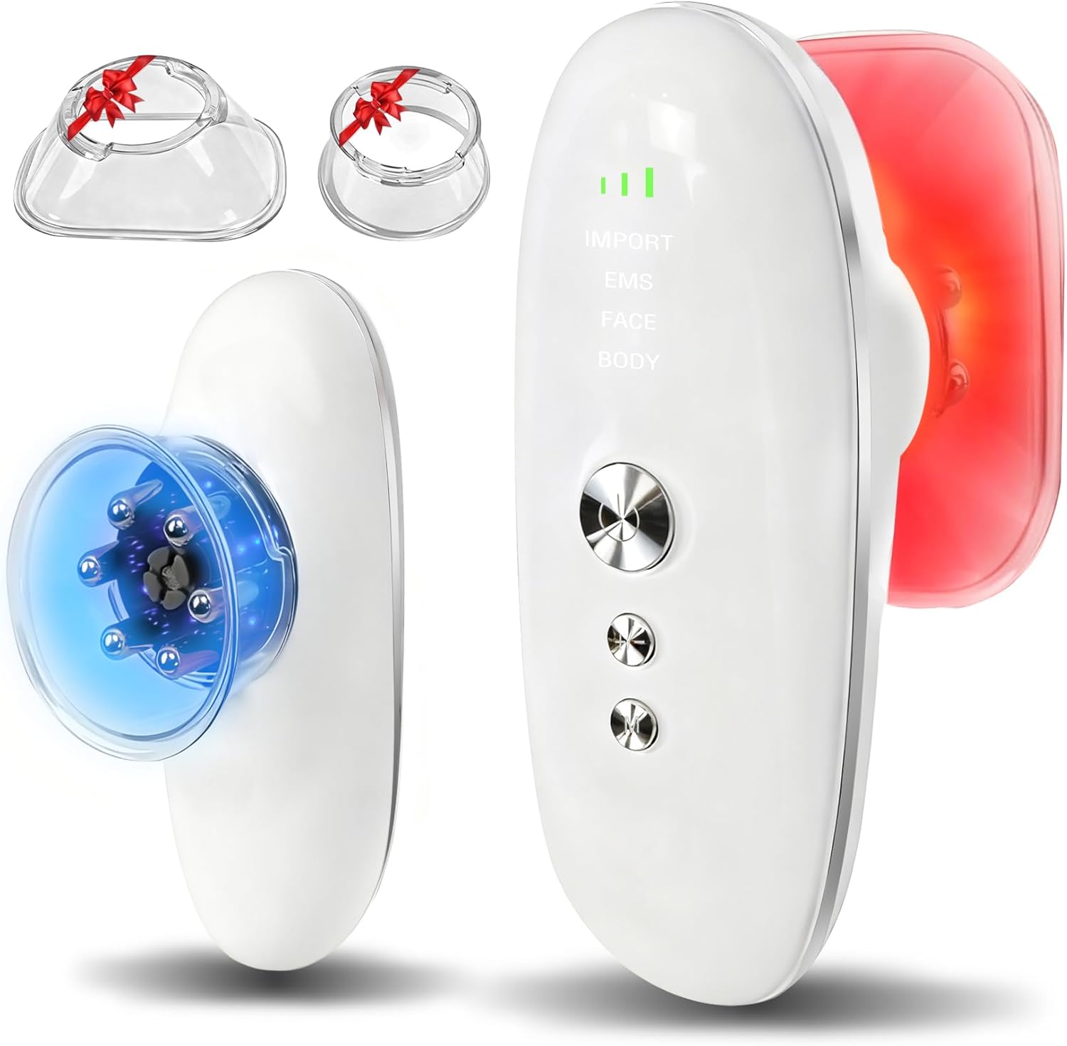 3-in-1 Body Sculpting Machine, 3 Modes Adjustable Cellulite Machine, 3-in-1 Handle Body Sculptor-Suitable for Back, Belly, Waist, Arms, Legs, Reduce Stretch Marks & Tightens Skin