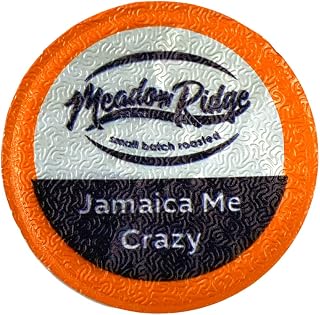Meadow Ridge Coffee Single Serve Cups - 100% Arabica Coffee (For K-Cup Brewers) Low Acid (Jamaican Me Crazy, 12 Count)
