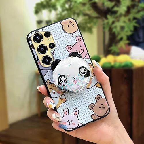 Phone Case Compatible with Oukitel C68, Glitter Rotatable stand Kickstand Design Anti-knock Back Cover cute protective Dirt-resi