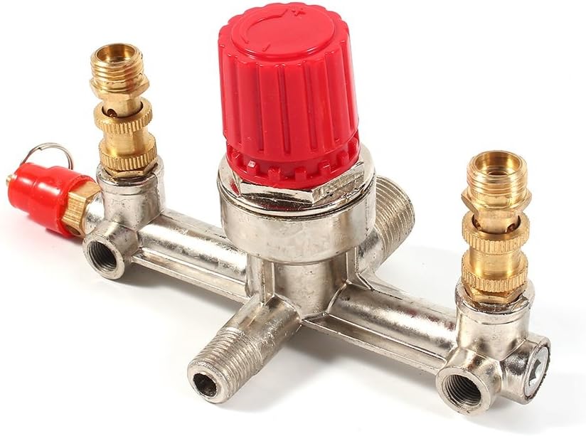 Delaman Double Outlet Air Compressor Switch Pressure Regulator Zinc