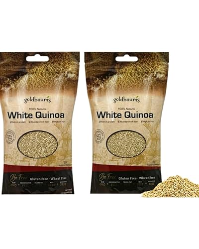 Goldbaum's Quinoa blanca, sin gluten, natural, 12 onzas, alta en proteínas y fibra, Kosher para Pascua
