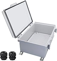 Vista 36 de Caja Eléctrica Impermeable para Exteriores Caja de Conexiones Resistente a la Intemperie IP67 Carcasa de Plástico ABS Caja de Proyecto