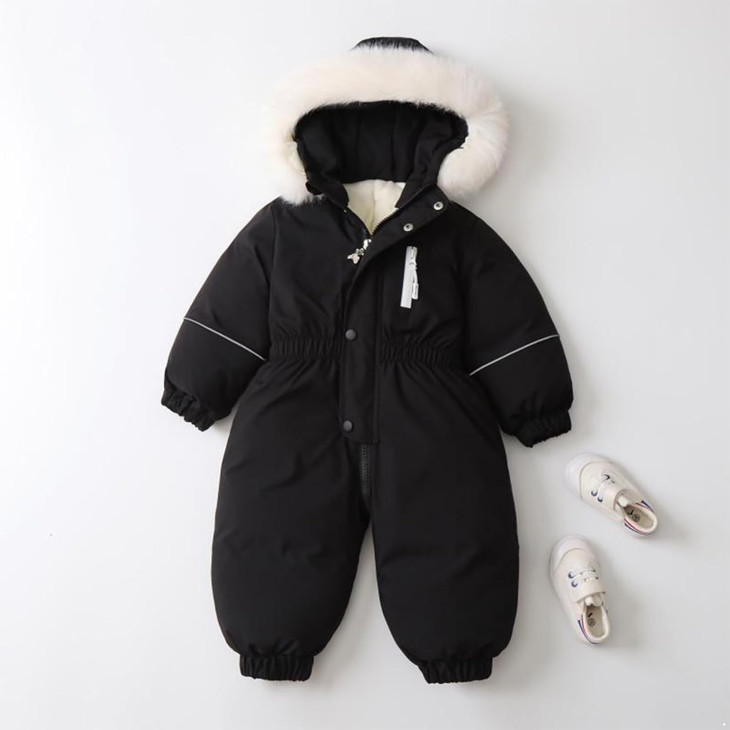 Infant Boys Girls Winter Jacket Coat Toddler Baby Snowsuit Ski Overalls Winter Fleece Lined Warm Jumpsuit