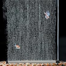 hygger Aquarium Bubble Strip, Nano Air Bubble Curtain Wall Aquarium Air Stone Kit, Quiet High Dissolved Oxygen Diffuser Fish Tank Bubbler Decorations for Freshwater Saltwater 13.8 Inch